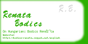 renata bodics business card